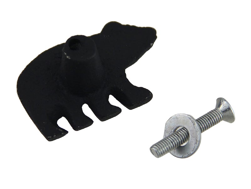 Marco Rustic Black Bear Drawer Pulls (Set of 4 Knobs) - Image 3
